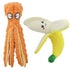 Dog Squeaky Octopus Toys with Banana